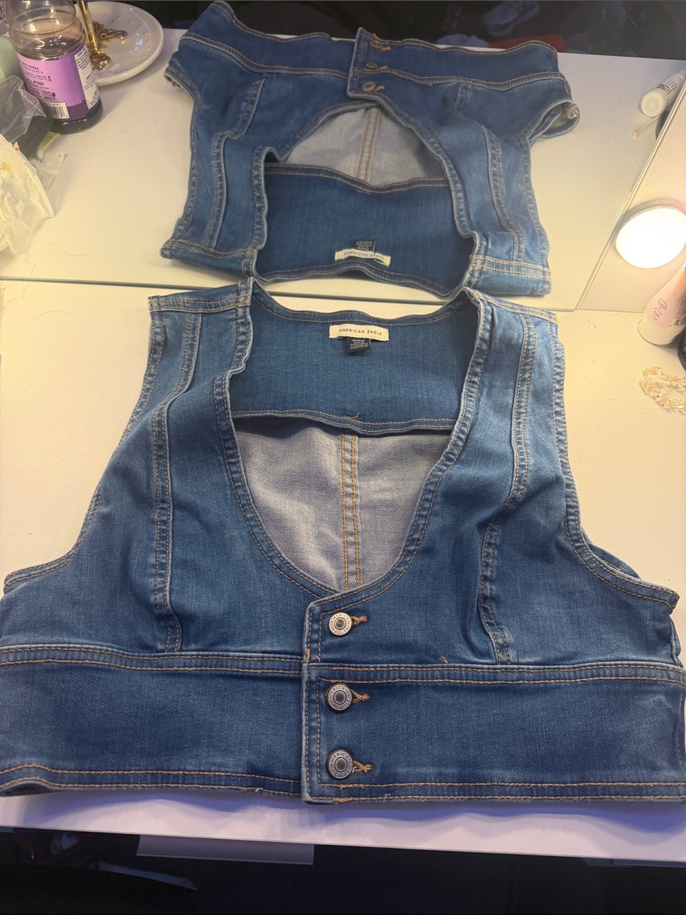 American eagle denim vest